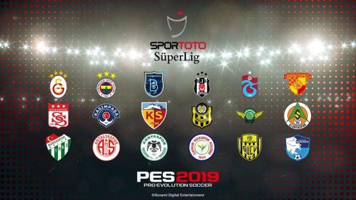 PES 2019'dan Türkiye Süper Ligi sürprizi!
