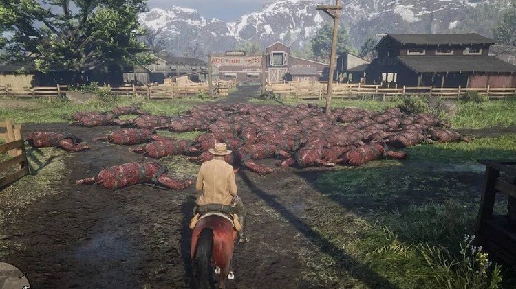 Red Dead Online'da ölü atlarla dolu bir bölge keşfedildi