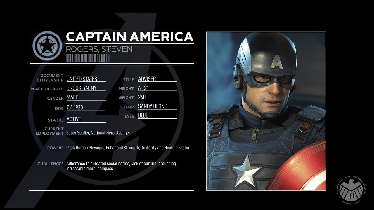 Kaptan Amerika'nın Marvel's Avengers profili tanıtıldı
