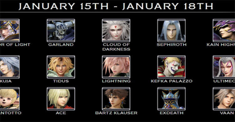 Dissidia Final Fantasy NT Beta karakter rotasyonuna yeni isimler eklendi!