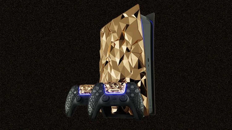 Caviar'dan 20 kg altın ile kaplı özel tasarım PlayStation 5 konsolu