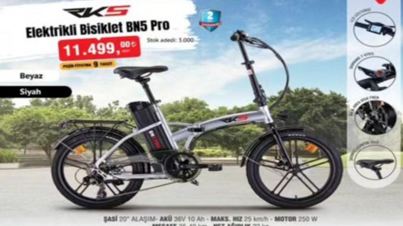 Herkes bekliyordu! RKS elektrikli bisiklet çılgın fiyata satışta! Bu fiyata yok satar!