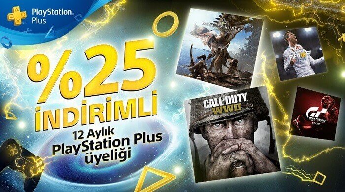 PlayStation Plus kampanyası: 12 aylık abonelik %25 indirimli!